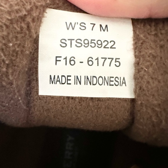 SPERRY Womens Sz 7m Saltwater Wool Plaid Duck Boots STS95922 outdoors winter - Picture 5 of 6